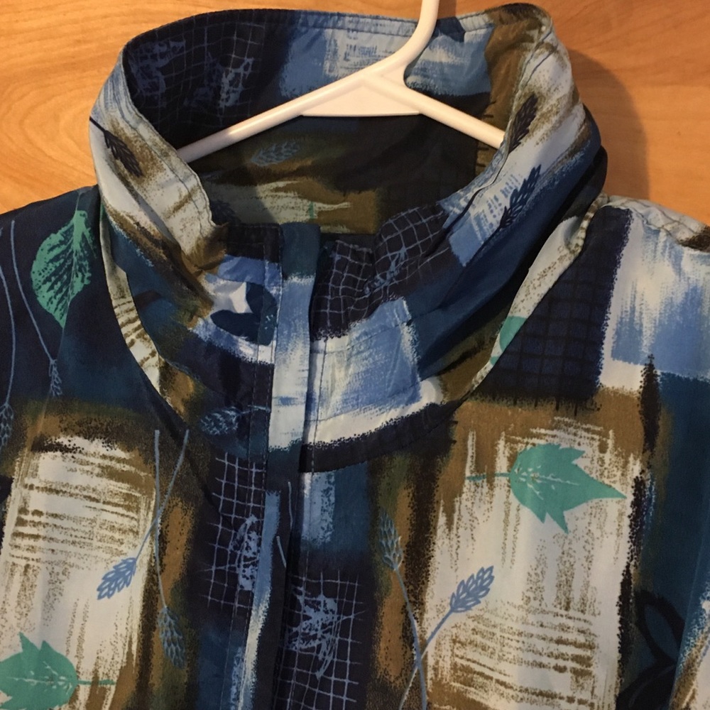 Active Studio Blue Polyester Jacket Women’s Medium - image 3